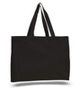 BAGANDTOTE CANVAS TOTE BAG BLACK Full Gusset Heavy Cheap Canvas Tote Bags