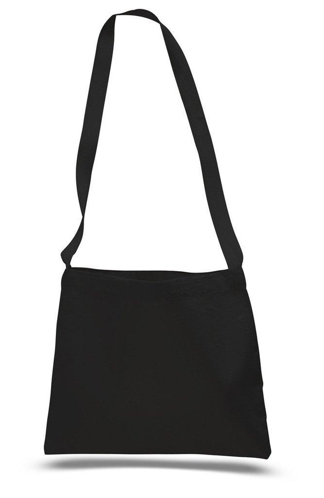 Small Messenger Canvas Tote Bag with Long Straps