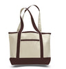 BAGANDTOTE CANVAS TOTE BAG CHOCOLATE SMALL HEAVY CANVAS TOTE BAG