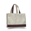 BAGANDTOTE CANVAS TOTE BAG Custom Cotton Canvas Tote Bag With Inside Zipper Pocket