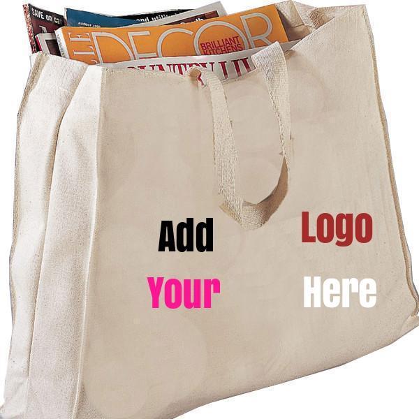 CUSTOM HEAVY WHOLESALE CANVAS TOTE BAGS WITH FULL GUSSET