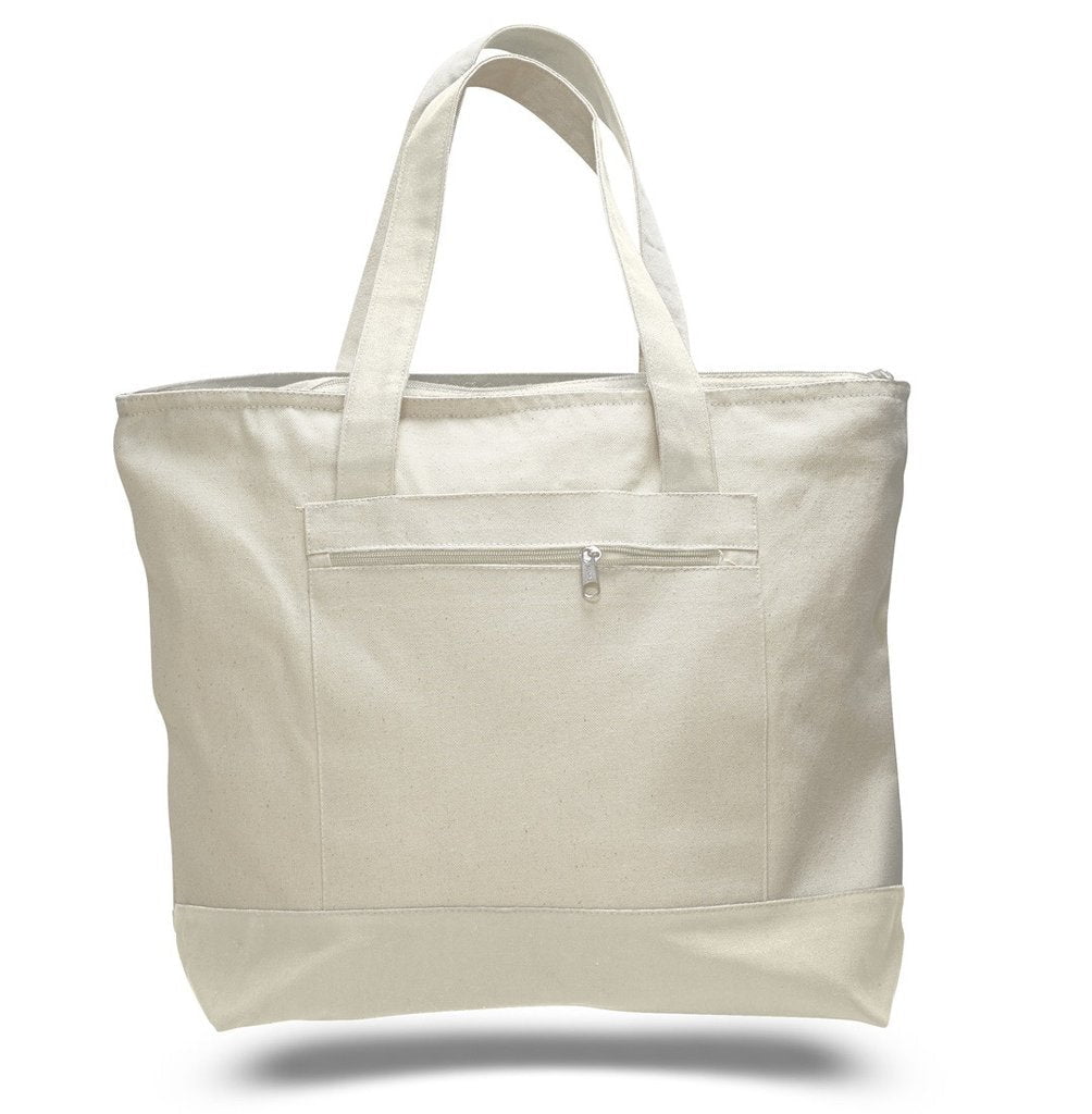 Canvas Zip Tote