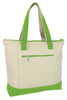 BAGANDTOTE CANVAS TOTE BAG Custom Heavy Canvas Zippered shopping Tote Bag