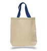 BAGANDTOTE CANVAS TOTE BAG Custom Heavy Cotton Canvas Tote Bag With Contrast Handles