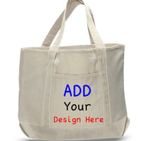 BAGANDTOTE CANVAS TOTE BAG CUSTOM JUMBO SIZE HEAVY CANVAS DELUXE TOTE BAG