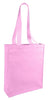 BAGANDTOTE CANVAS TOTE BAG LIGHT PINK Cheap Canvas Tote Bag / Book Bag with Gusset