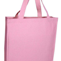 BAGANDTOTE CANVAS TOTE BAG LIGHT PINK Heavy Wholesale Canvas Tote bags With Full Gusset