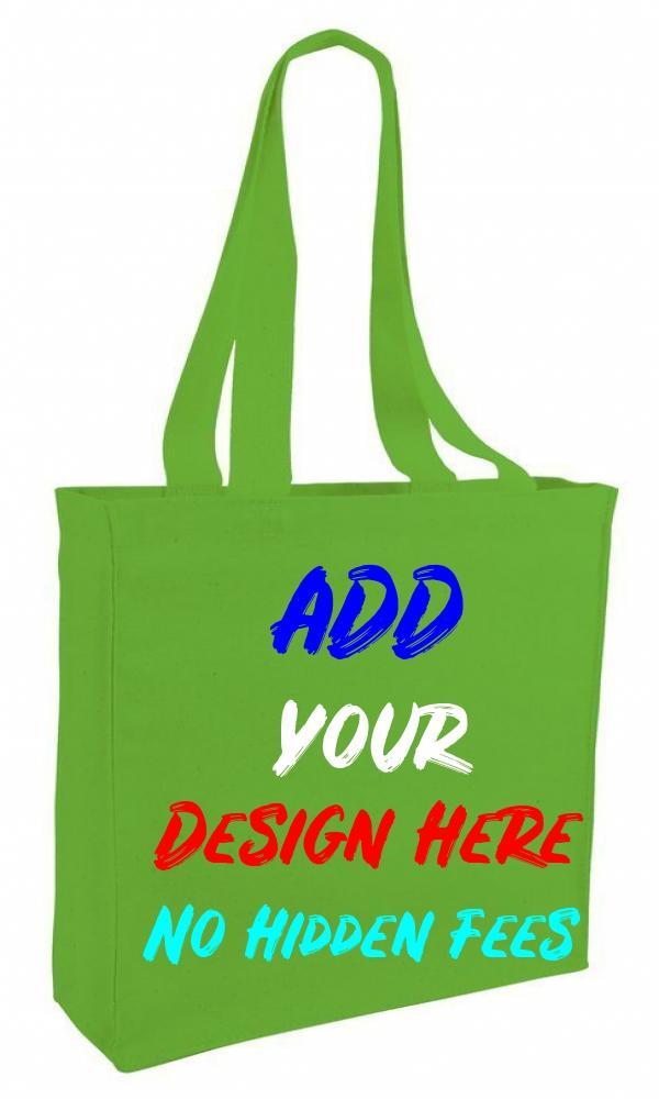 5 Pack Promotional Priced Durable Cotton Canvas Book Bag W/Gusset Art Craft  Blank Tote Bag