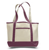BAGANDTOTE CANVAS TOTE BAG MAROON SMALL HEAVY CANVAS TOTE BAG