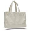 BAGANDTOTE CANVAS TOTE BAG NATURAL Cotton Canvas Tote Bag with Inside Zipper Pocket