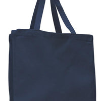 BAGANDTOTE CANVAS TOTE BAG NAVY Heavy Wholesale Canvas Tote bags With Full Gusset