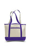BAGANDTOTE CANVAS TOTE BAG PURPLE SMALL HEAVY CANVAS TOTE BAG