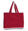 BAGANDTOTE CANVAS TOTE BAG RED Full Gusset Heavy Cheap Canvas Tote Bags