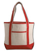 BAGANDTOTE CANVAS TOTE BAG RED SMALL HEAVY CANVAS TOTE BAG