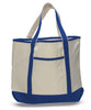 BAGANDTOTE CANVAS TOTE BAG ROYAL Jumbo Size Heavy Canvas Deluxe Tote Bag