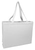 BAGANDTOTE CANVAS TOTE BAG WHITE Full Gusset Heavy Cheap Canvas Tote Bags