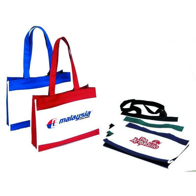 Polyester Tote Bag With Hook And loop Closure