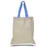 BAGANDTOTE COTTON TOTE BAG Custom Cotton Tote Bag Color Handles