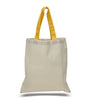 BAGANDTOTE COTTON TOTE BAG Custom Cotton Tote Bag Color Handles
