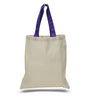 BAGANDTOTE COTTON TOTE BAG Custom Cotton Tote Bag Color Handles