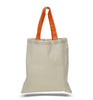 BAGANDTOTE COTTON TOTE BAG Custom Cotton Tote Bag Color Handles