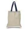 BAGANDTOTE COTTON TOTE BAG Custom Cotton Tote Bag Color Handles