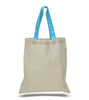 BAGANDTOTE COTTON TOTE BAG Custom Cotton Tote Bag Color Handles