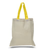 BAGANDTOTE COTTON TOTE BAG Custom Cotton Tote Bag Color Handles