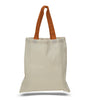 BAGANDTOTE COTTON TOTE BAG Custom Cotton Tote Bag Color Handles