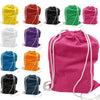 BAGANDTOTE COTTON TOTE BAG Economical Sport Cotton Drawstring Bag Cinch Packs