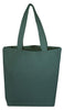 BAGANDTOTE COTTON TOTE BAG FOREST GREEN Economical 100% Cotton Cheap Tote Bags W/Gusset