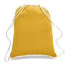 BAGANDTOTE COTTON TOTE BAG GOLD Economical Sport Cotton Drawstring Bag Cinch Packs