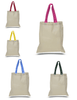 BAGANDTOTE COTTON TOTE BAG HIGH QUALITY PROMOTIONAL COLOR HANDLES TOTE BAG 100% COTTON