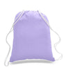 BAGANDTOTE COTTON TOTE BAG LAVENDER Economical Sport Cotton Drawstring Bag Cinch Packs