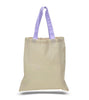 BAGANDTOTE COTTON TOTE BAG LAVENDER HIGH QUALITY PROMOTIONAL COLOR HANDLES TOTE BAG 100% COTTON