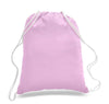 BAGANDTOTE COTTON TOTE BAG LIGHT PINK Economical Sport Cotton Drawstring Bag Cinch Packs