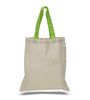 BAGANDTOTE COTTON TOTE BAG LIME HIGH QUALITY PROMOTIONAL COLOR HANDLES TOTE BAG 100% COTTON