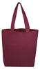 BAGANDTOTE COTTON TOTE BAG MAROON Economical 100% Cotton Cheap Tote Bags W/Gusset