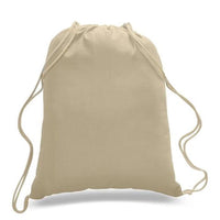BAGANDTOTE COTTON TOTE BAG NATURAL Economical Sport Cotton Drawstring Bag Cinch Packs