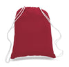 BAGANDTOTE COTTON TOTE BAG RED Economical Sport Cotton Drawstring Bag Cinch Packs
