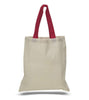 BAGANDTOTE COTTON TOTE BAG RED HIGH QUALITY PROMOTIONAL COLOR HANDLES TOTE BAG 100% COTTON