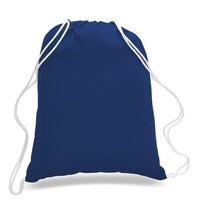 BAGANDTOTE COTTON TOTE BAG ROYAL Economical Sport Cotton Drawstring Bag Cinch Packs