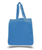 BAGANDTOTE COTTON TOTE BAG SAPHIRE Economical 100% Cotton Cheap Tote Bags W/Gusset