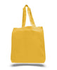 BAGANDTOTE COTTON TOTE BAG YELLOW Economical 100% Cotton Cheap Tote Bags W/Gusset