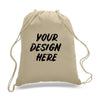 CUSTOM ECONOMICAL SPORT COTTON DRAWSTRING BAG CINCH PACKS