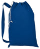 BAGANDTOTE DRAWSTRING SMALL / ROYAL Wholesale Heavy Canvas Laundry Bags W/Shoulder Strap