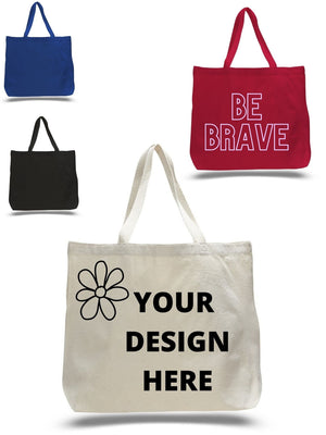 BAGANDTOTE Lunch Boxes & Totes Get Your Hands On The Perfect Custom Canvas Jumbo Tote Bag!