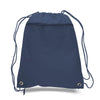 BAGANDTOTE Polyester NAVY Polyester Cheap Drawstring Bags with Front Pocket