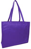 BAGANDTOTE Polyester PURPLE Promotional Large Size Non-Woven Tote Bag