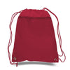 BAGANDTOTE Polyester RED Polyester Cheap Drawstring Bags with Front Pocket